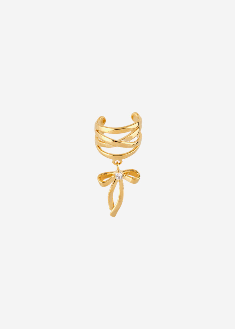 золотистый Кафф с бантиком