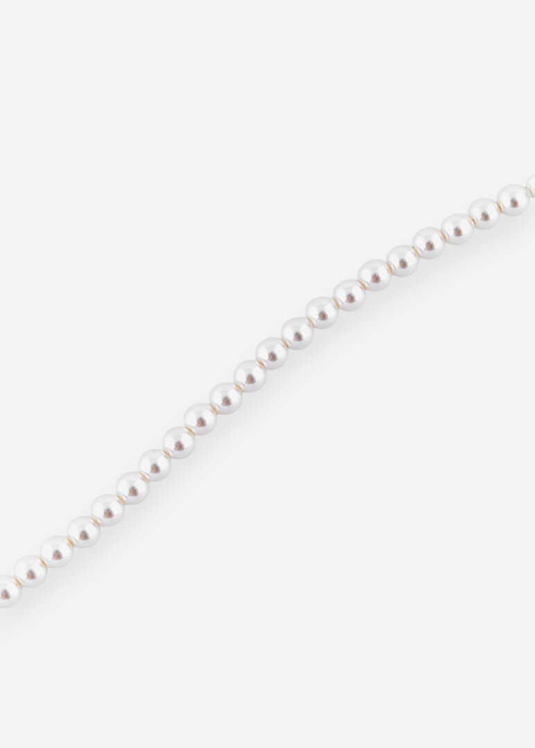 silver bead bracelet