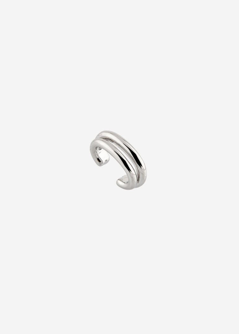 Double silver-tone cuff.