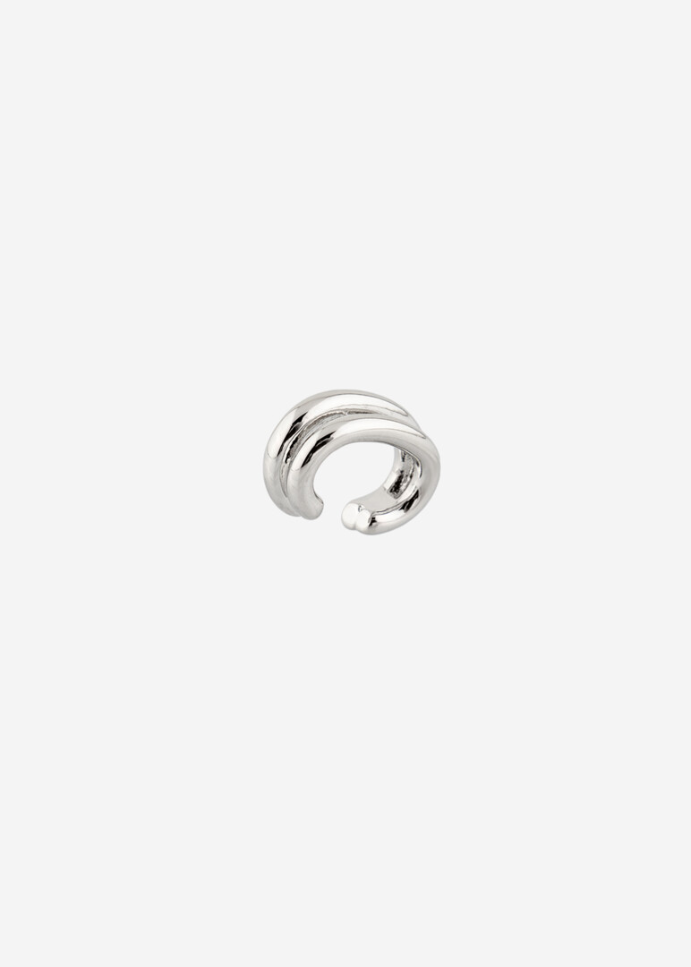 Double silver-tone cuff.