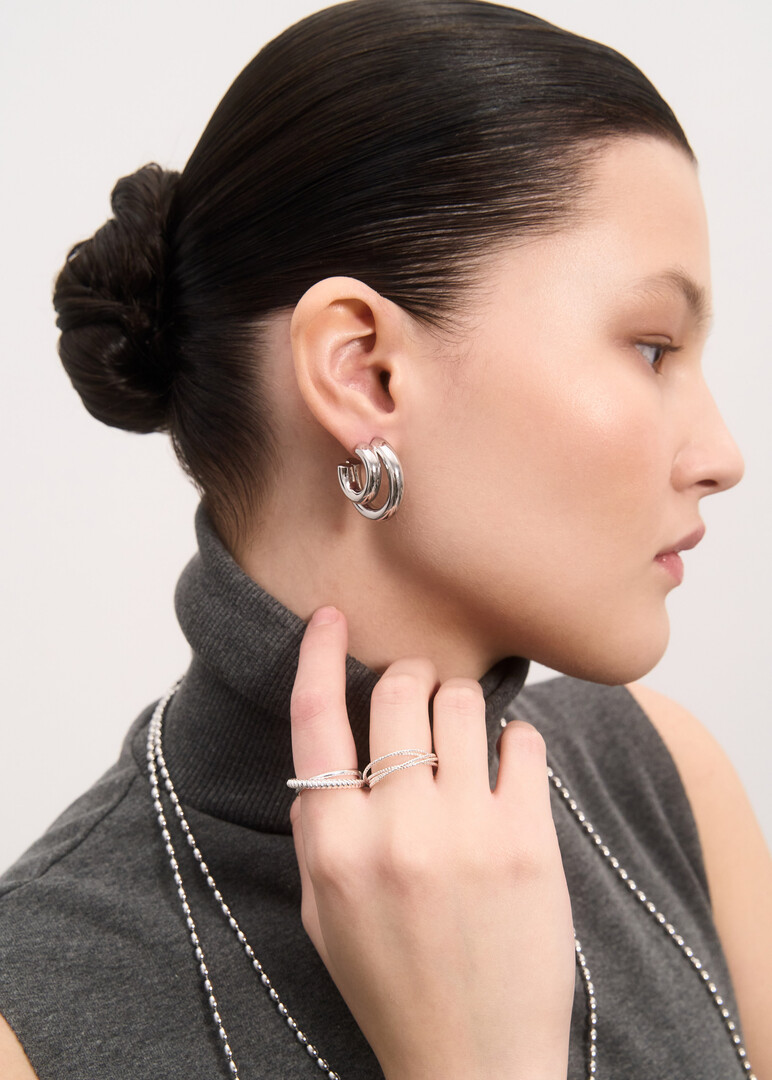 silver Twisted Ring