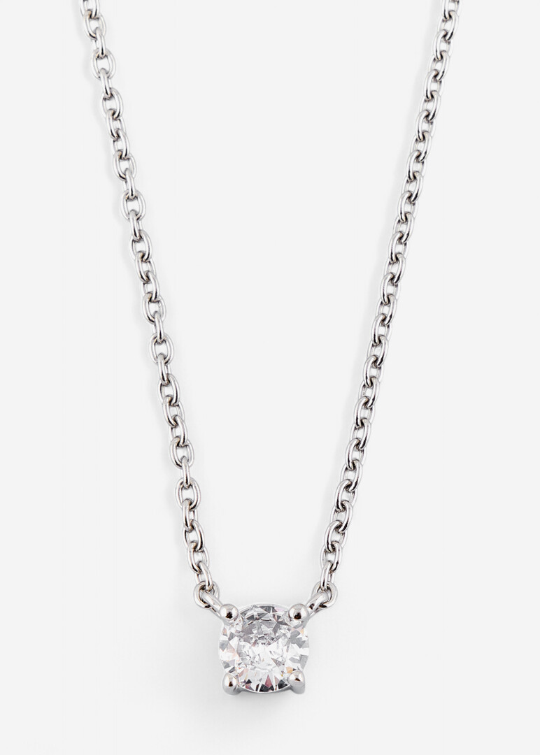 silver tiara with cubic zirconia