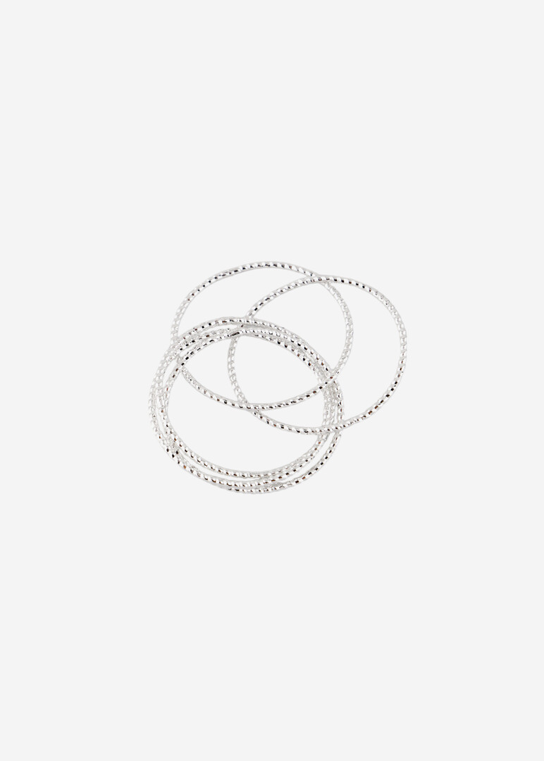 gold-plated multi-layered thin ring with textur