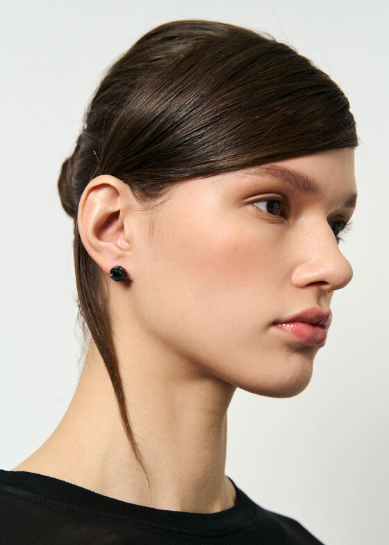 Моносерьги SHE IS MONO Моносерьга из серебра с фианитом Full Moon Fianite Earring
