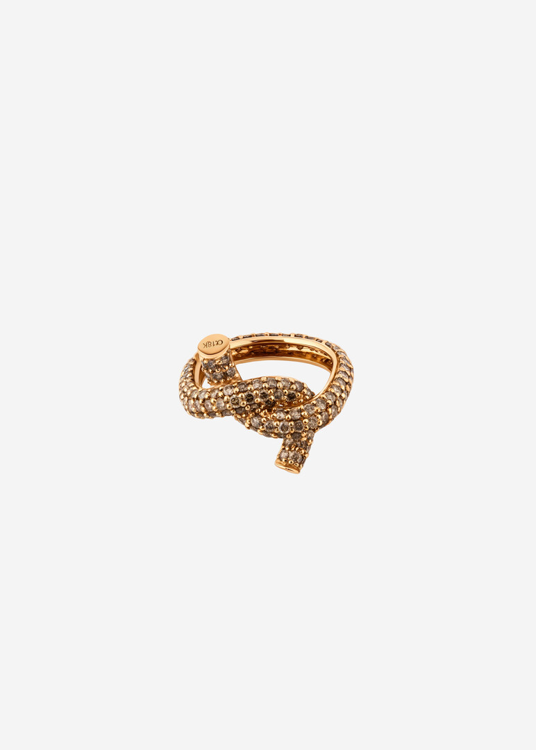 Gold and diamond ring