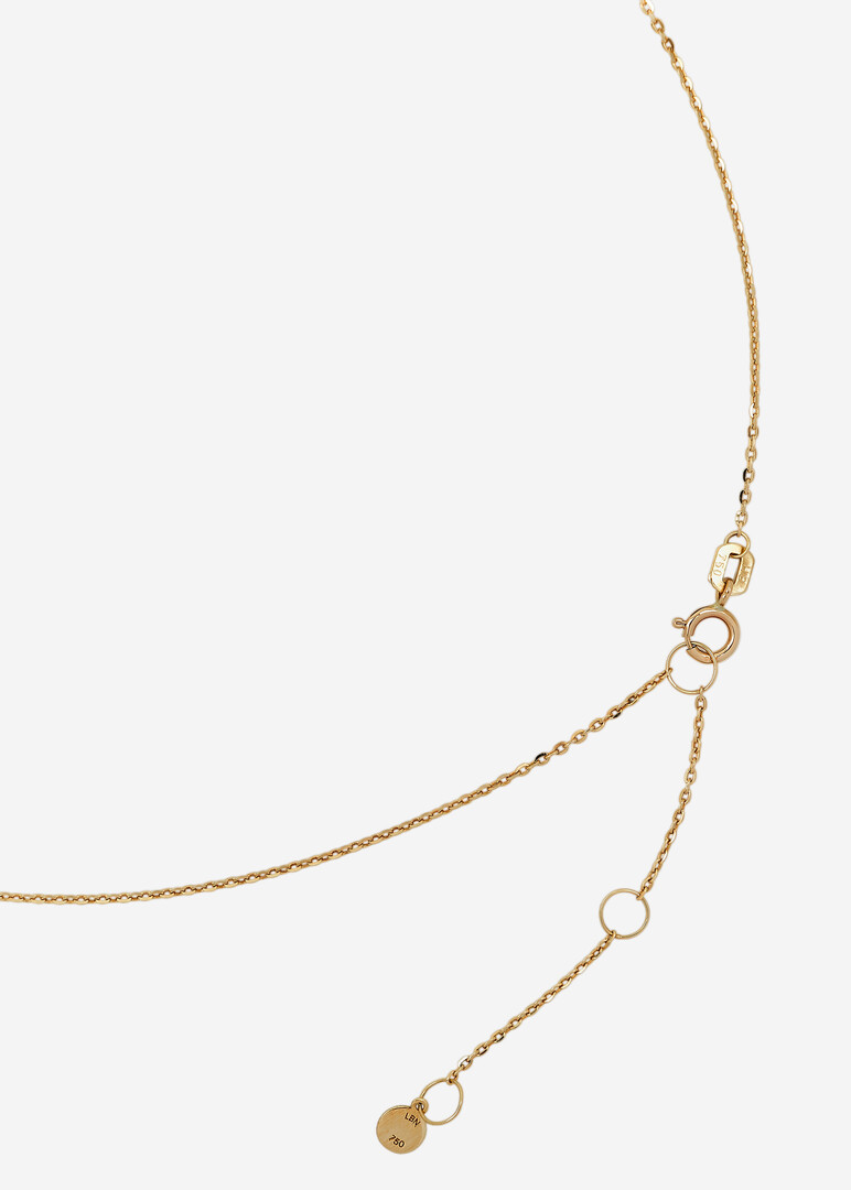 gold choker with hand-shaped enamel and diamond pendants