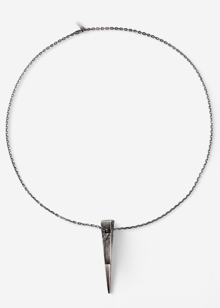 silver necklace with LIGHT OF LOVE pendan