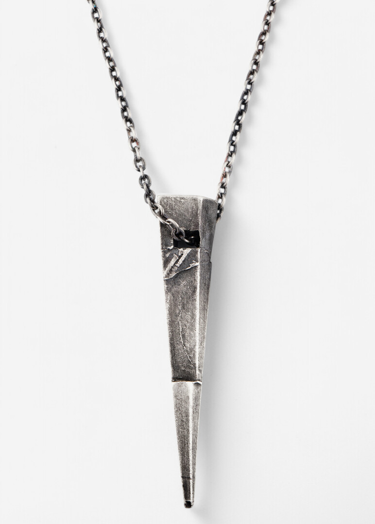 silver necklace with LIGHT OF LOVE pendan