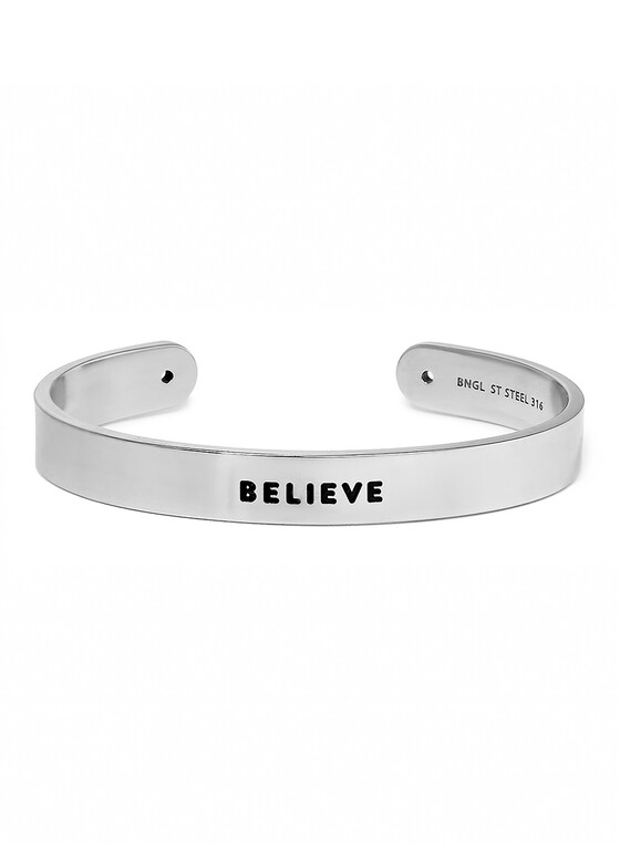 Жесткие браслеты BNGL Широкий браслет BELIEVE