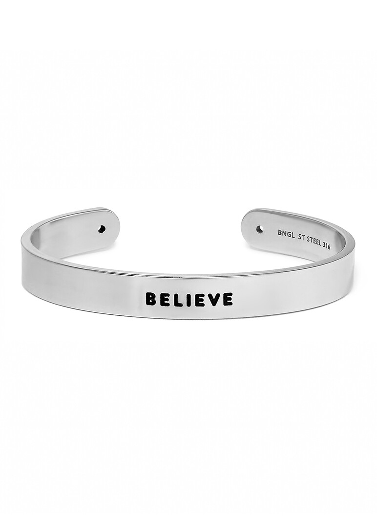 Широкий браслет BELIEVE