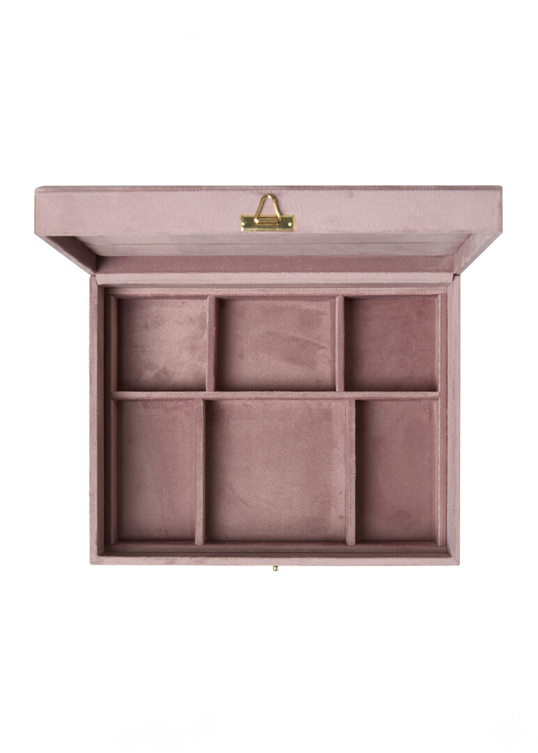 two-level velvet jewelry box Flamingo / Flamingo