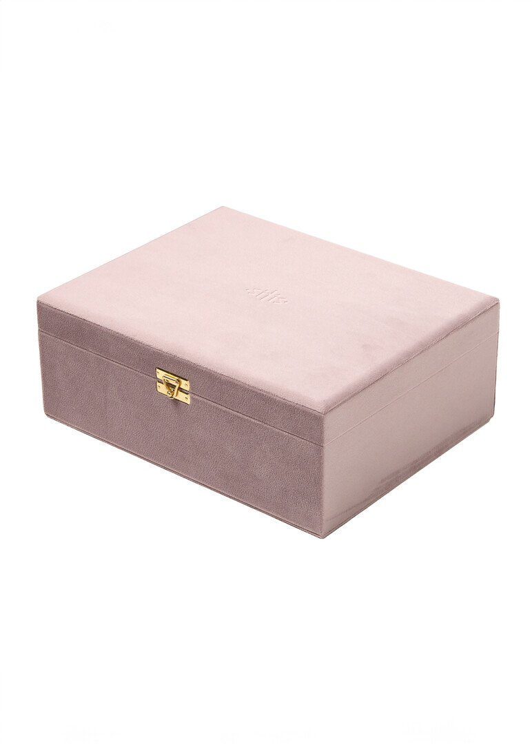 two-level velvet jewelry box Flamingo / Flamingo
