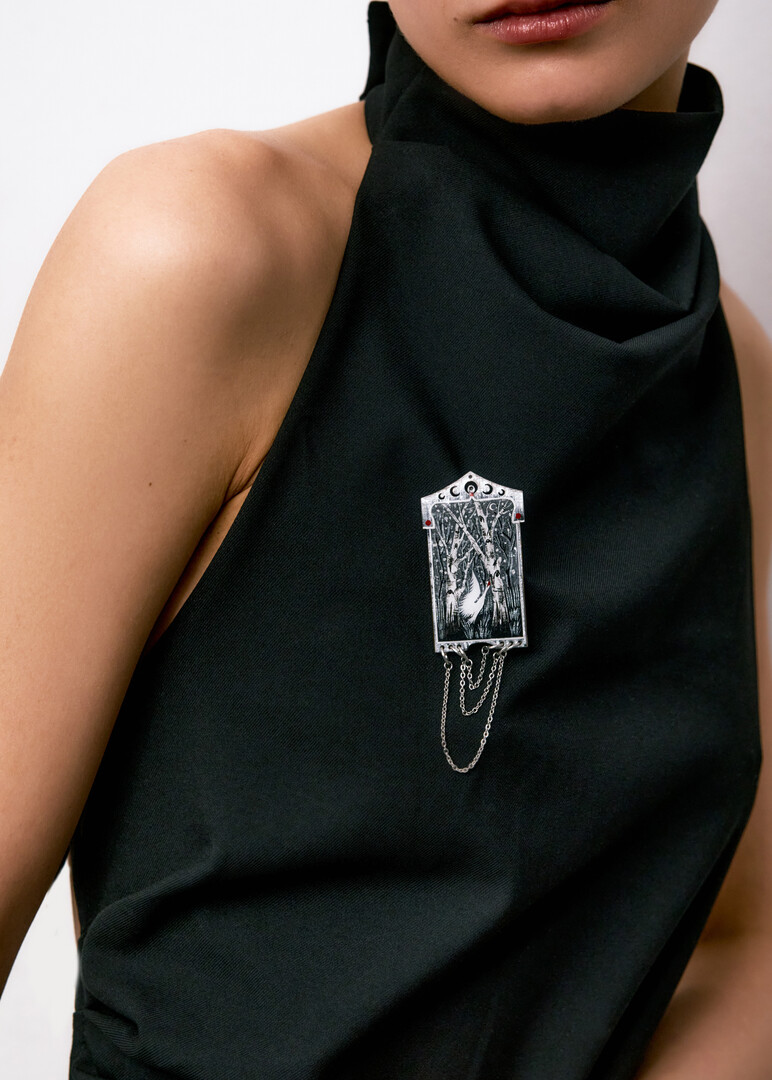 brooch «Among the Birches»