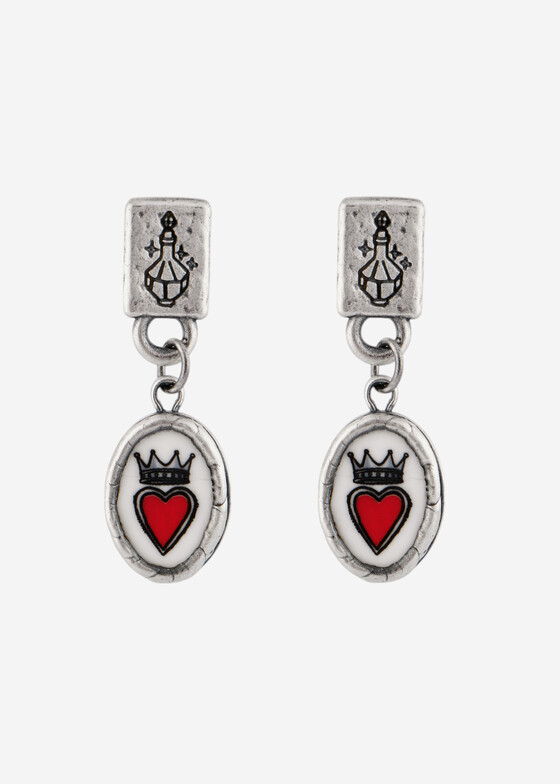 Серьги POISONED HEARTS Серьги с сердцами