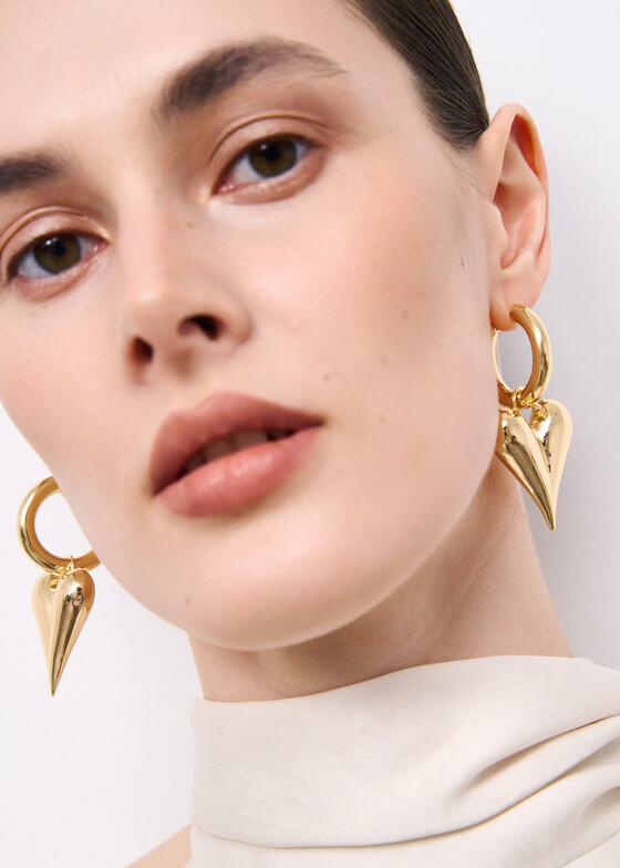 Серьги с подвесами MANKAYA safina concept Позолоченные серьги Daring