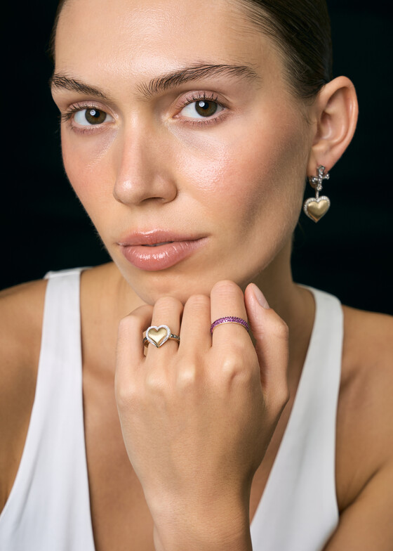 Тонкие кольца COBRA JEWELRY Кольцо из золота с бриллиантами