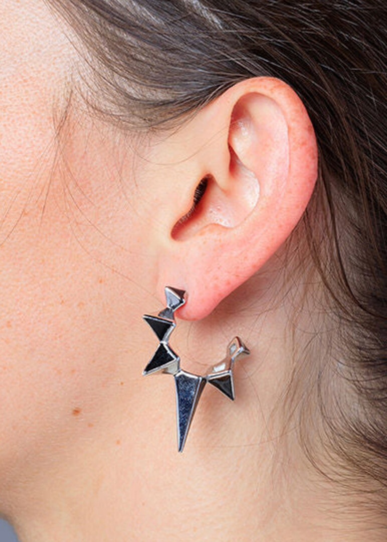 silver-tone iggy mono-earring