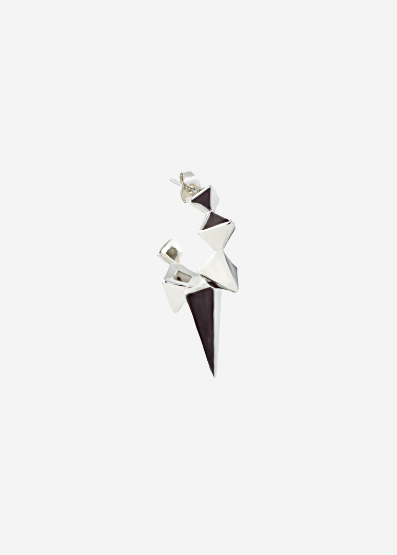 silver-tone iggy mono-earring