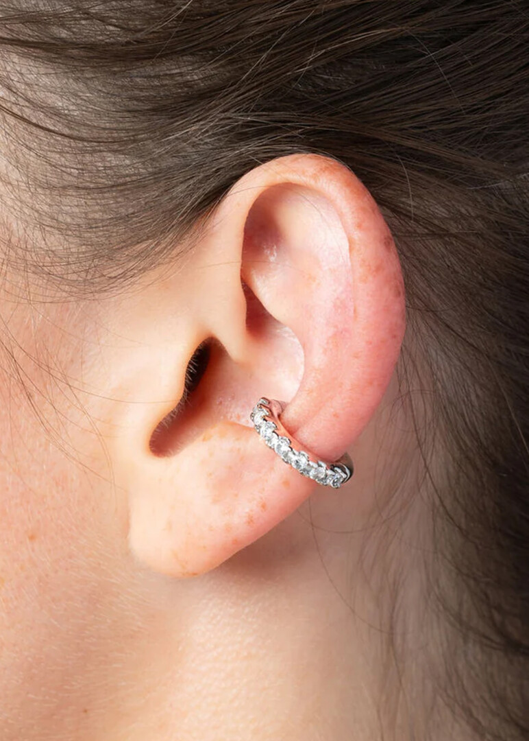 silver-tone crystal cuff Kim