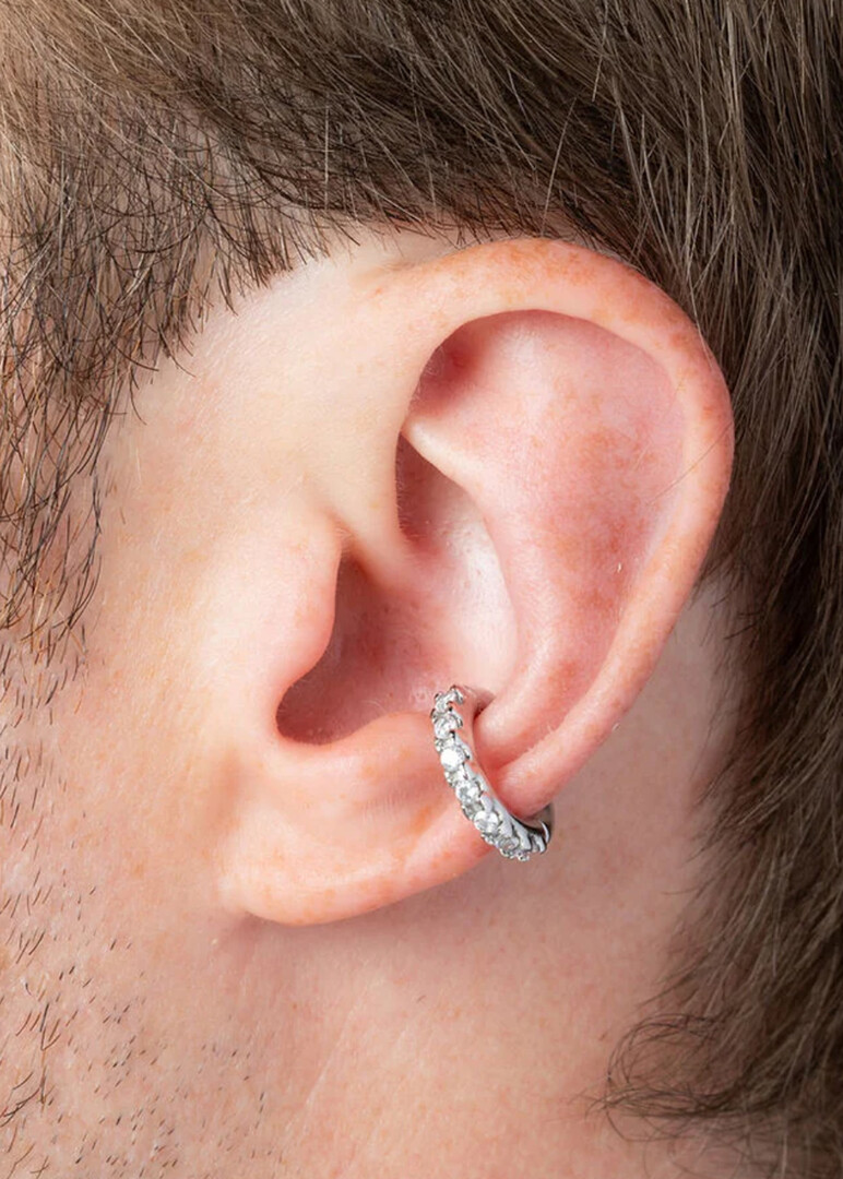 silver-tone crystal cuff Kim