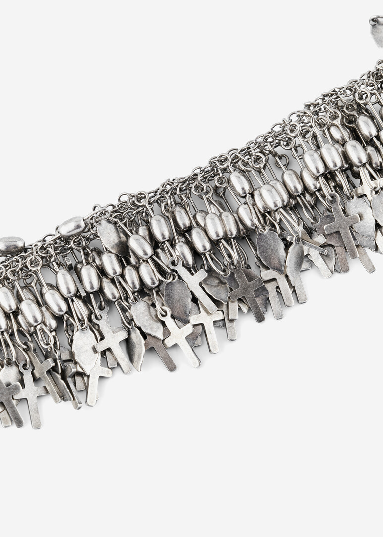 statement silver bracelet