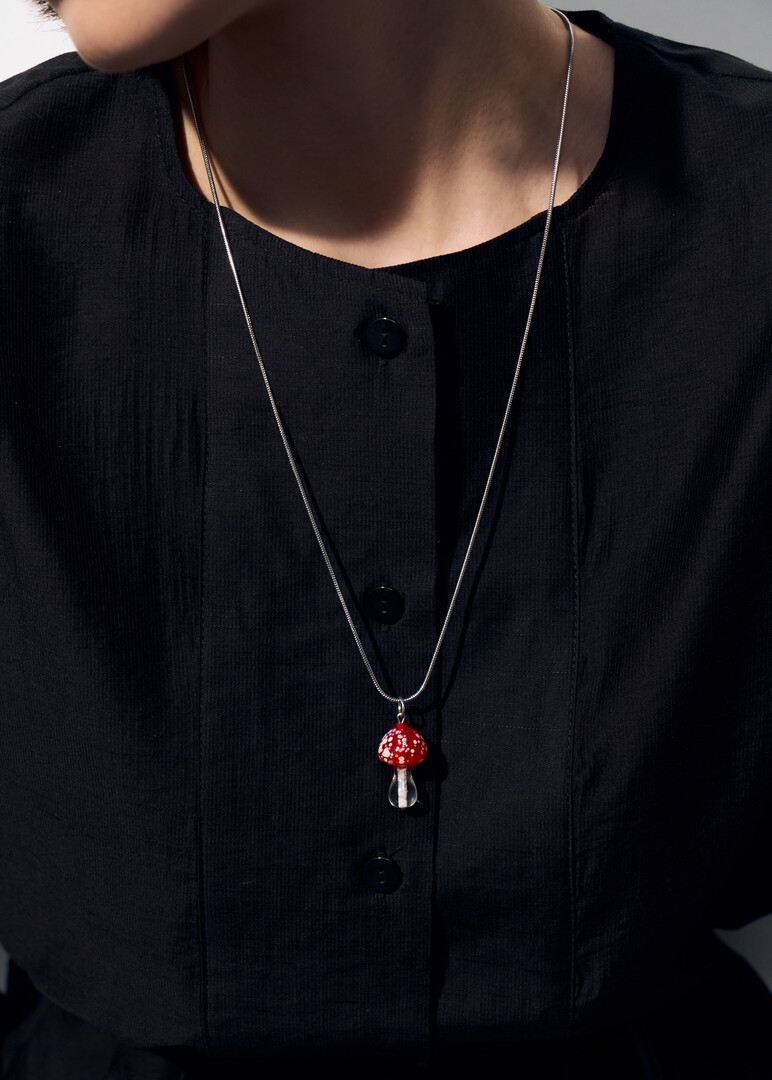 Necklace with pendant Magic Fungi «Amanis»
