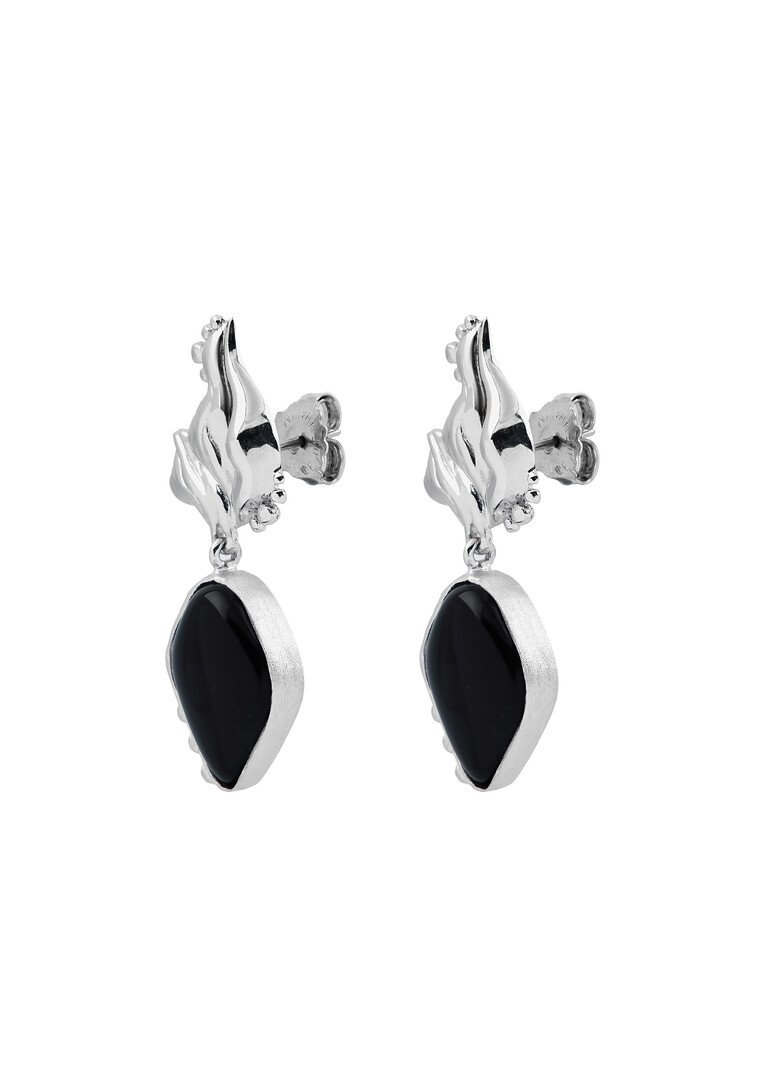 Mini Lupa Earrings Black