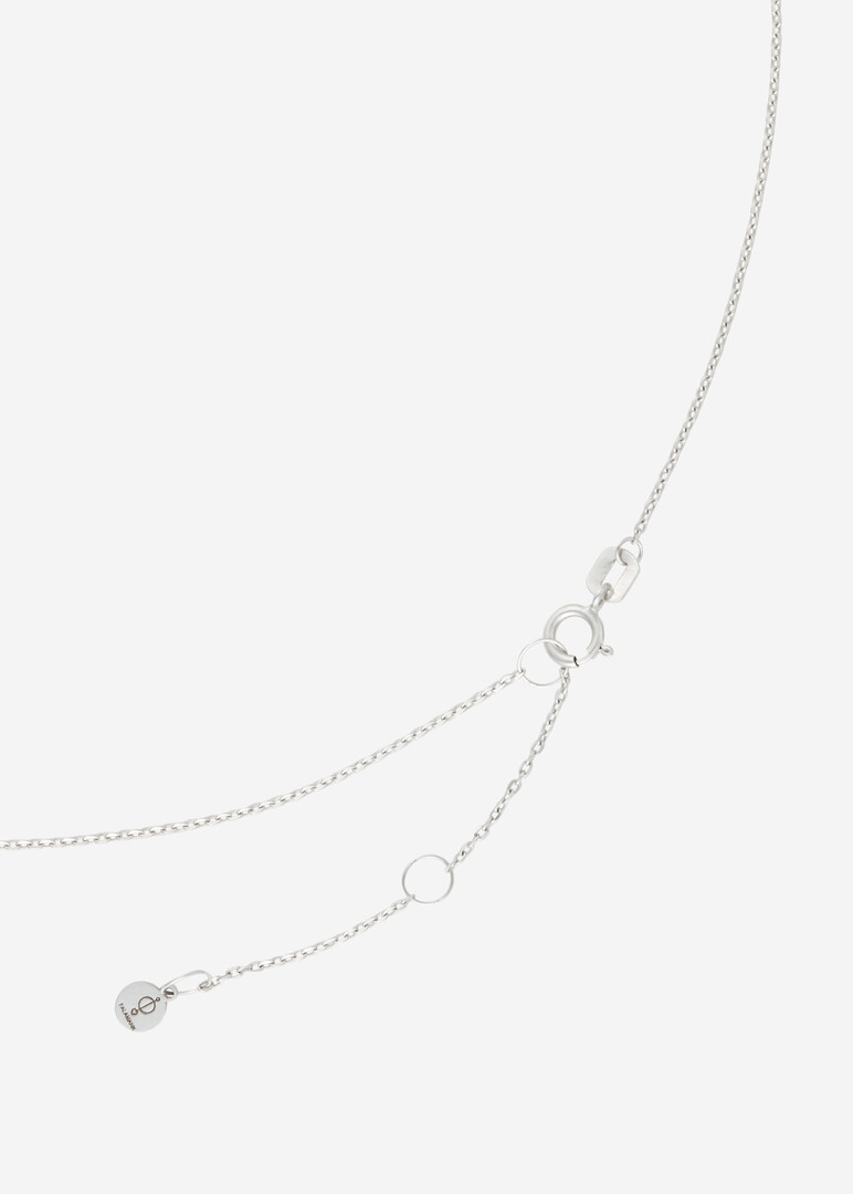 White Gold chain with multiple sun pendants