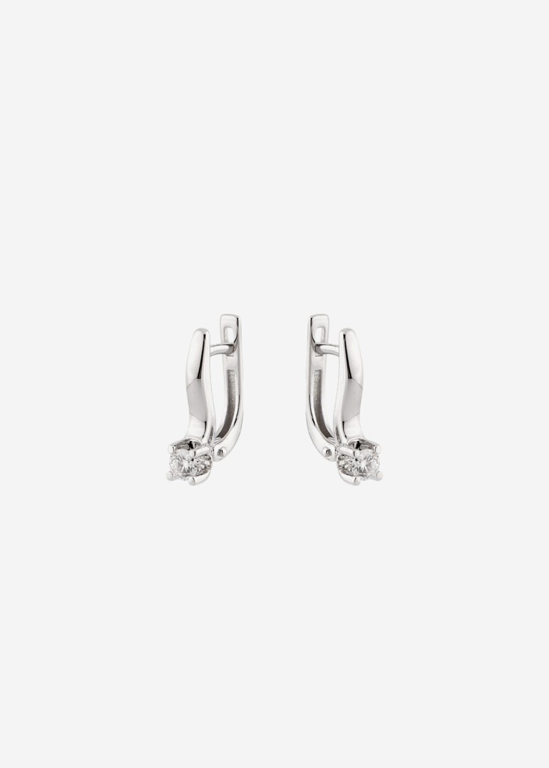 Серьги из белого золота