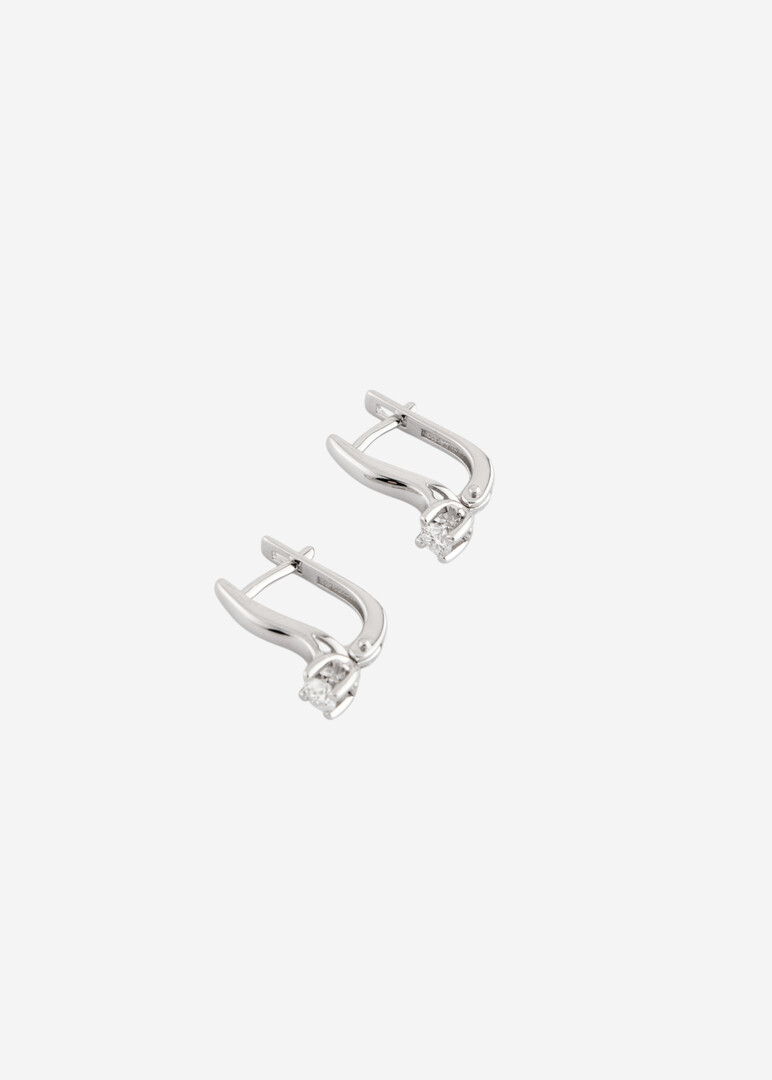 Серьги из белого золота