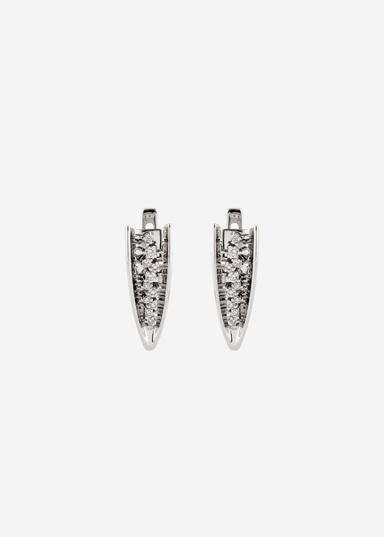 Серьги из белого золота