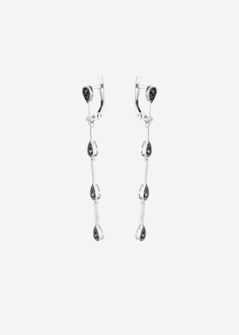 Серьги из белого золота