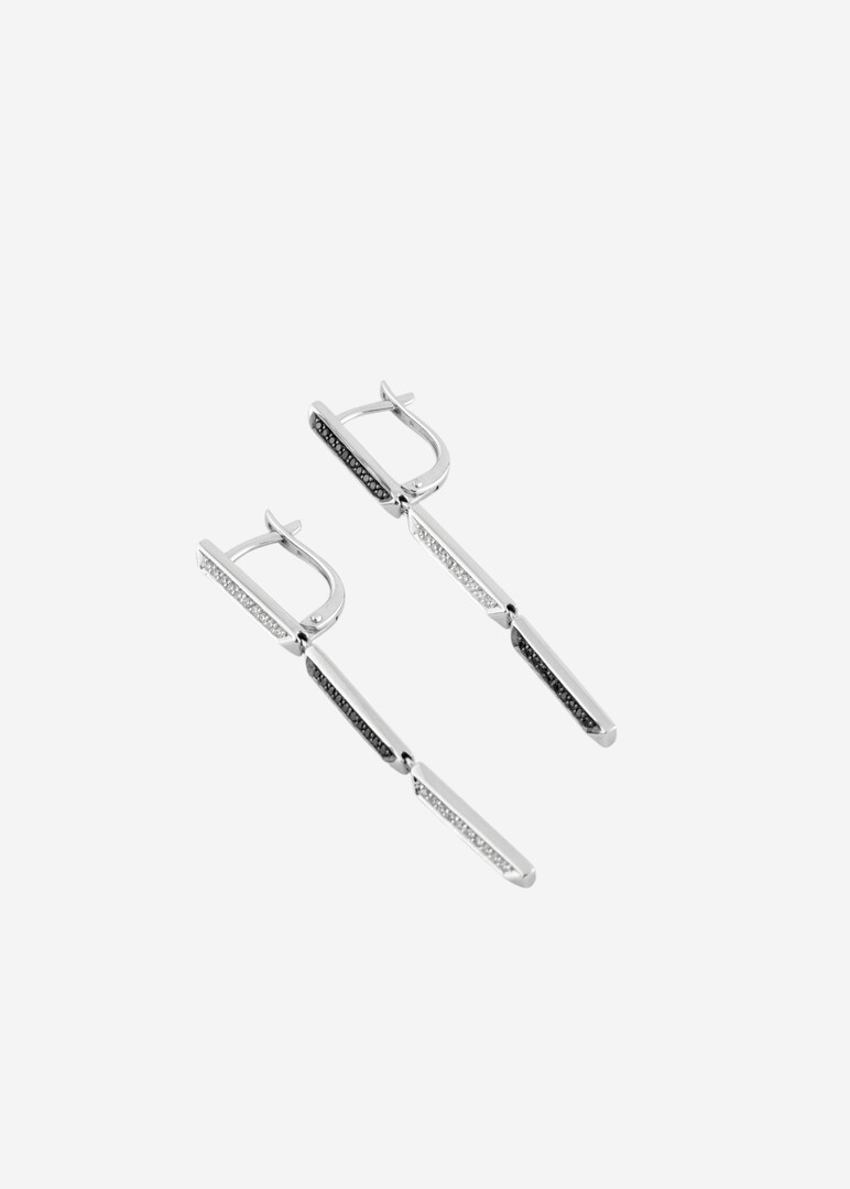 Серьги из белого золота
