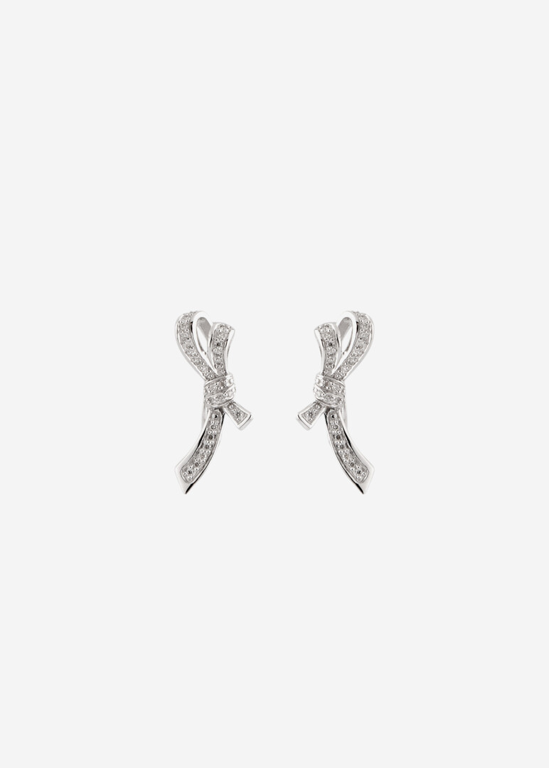 Серьги из белого золота