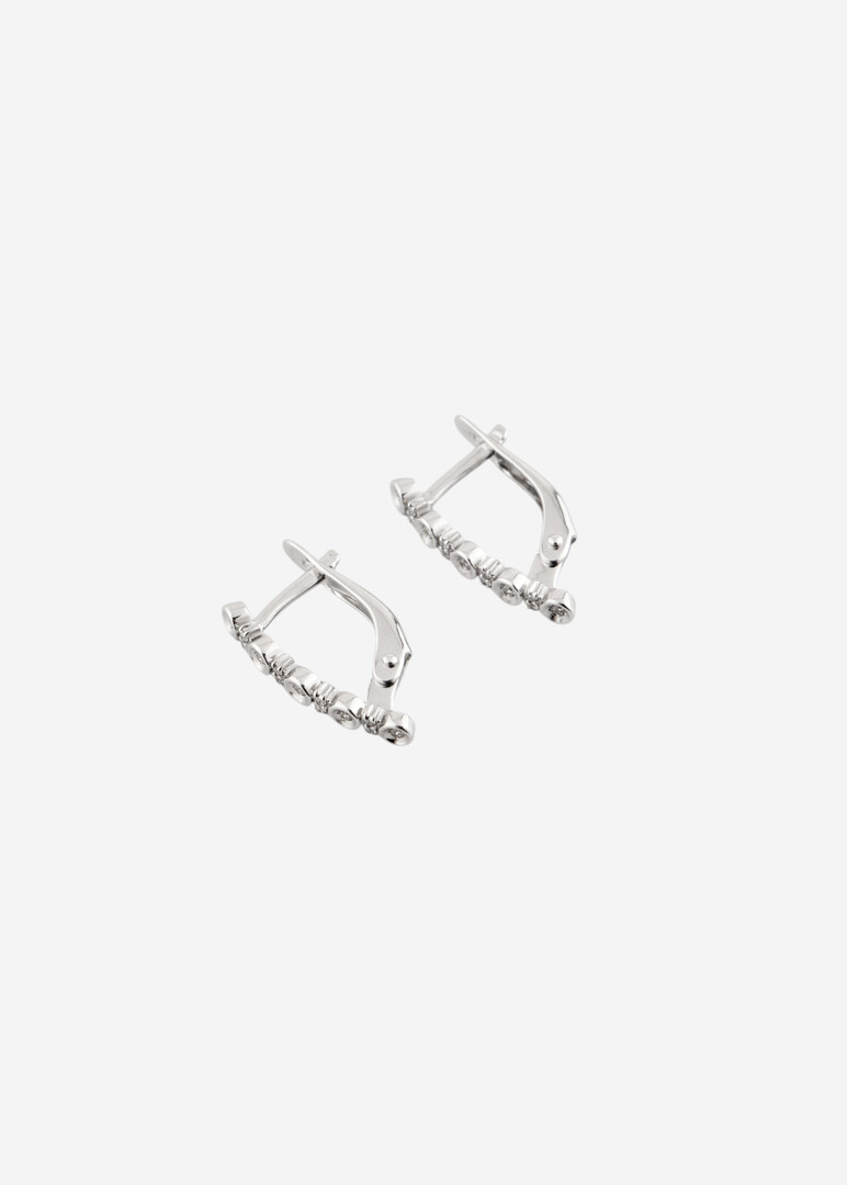 Серьги из белого золота