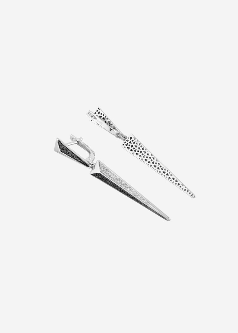 Серьги из белого золота