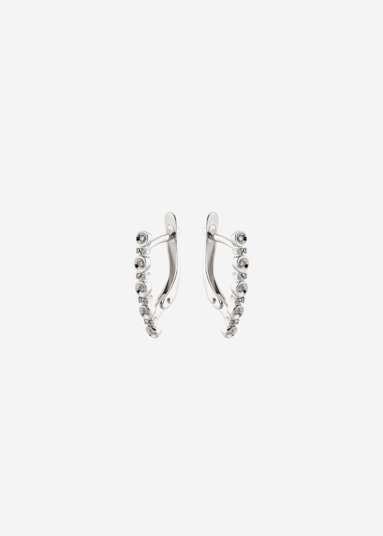 Серьги из белого золота