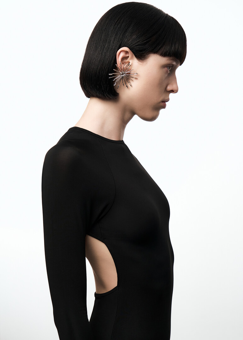 single earring «Astra» made of pins