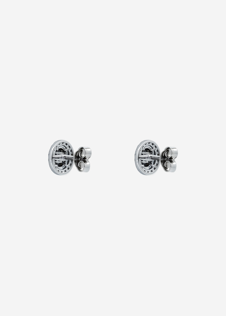 White Gold Stud Earrings with Diamonds