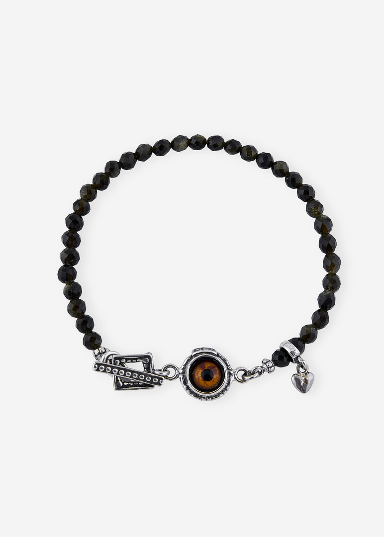 brown eye mother-of-pearl bracelet