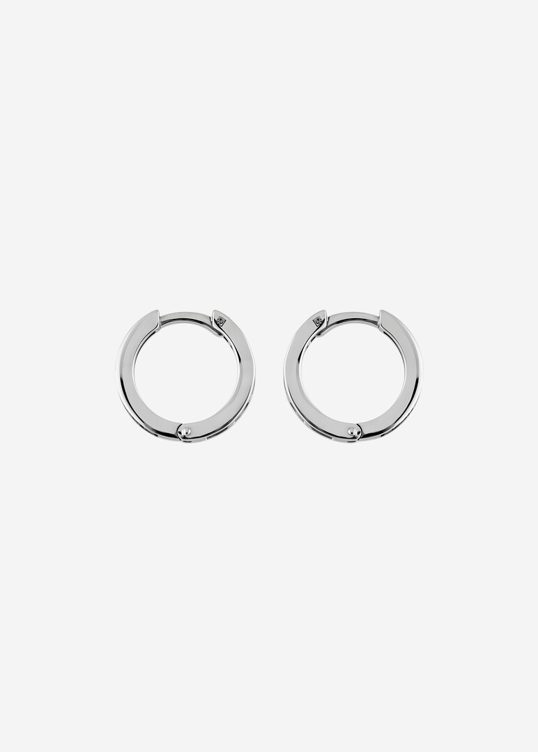 Серьги из золота с черными бриллиантами