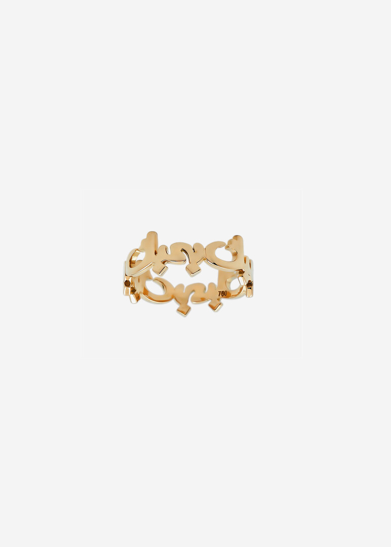 yellow gold i love you ring