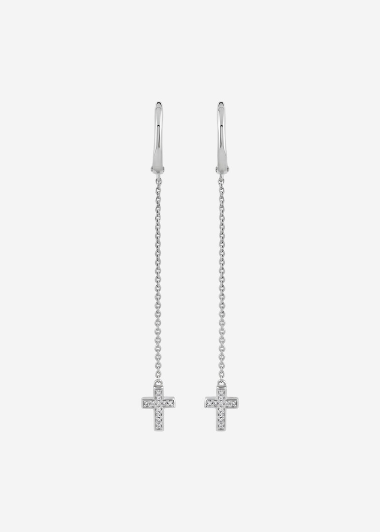 Серьги из золота с бриллиантами