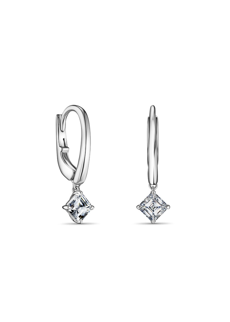 white gold diamond earrings