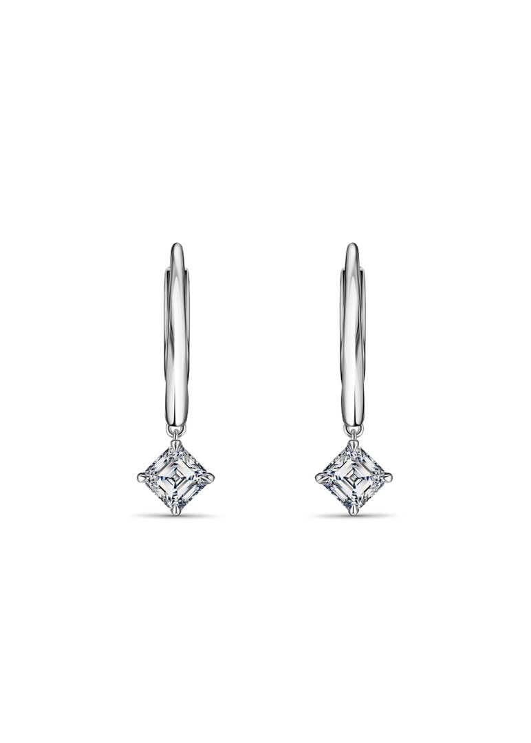 white gold diamond earrings