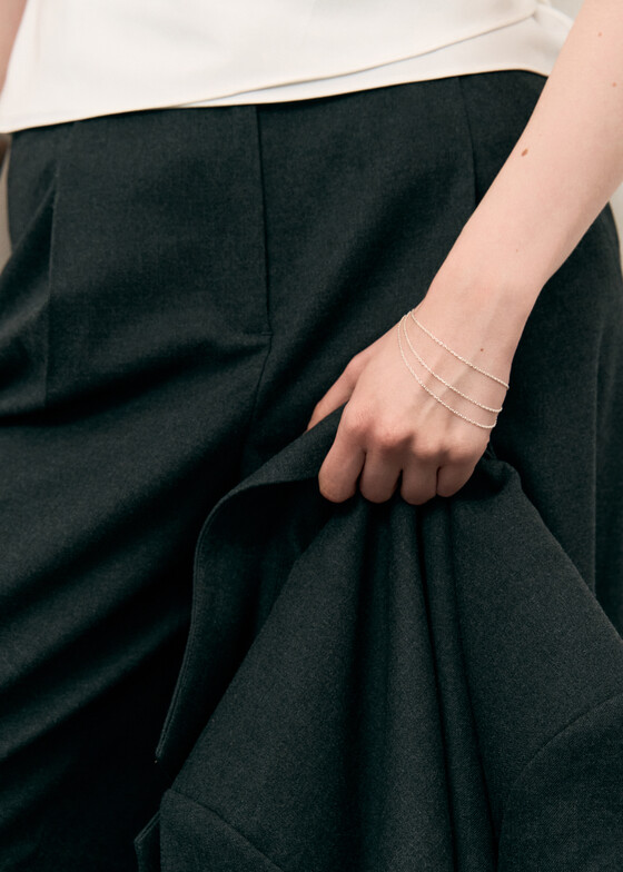 Браслеты-цепи LUTA Jewelry Тройной браслет из серебра