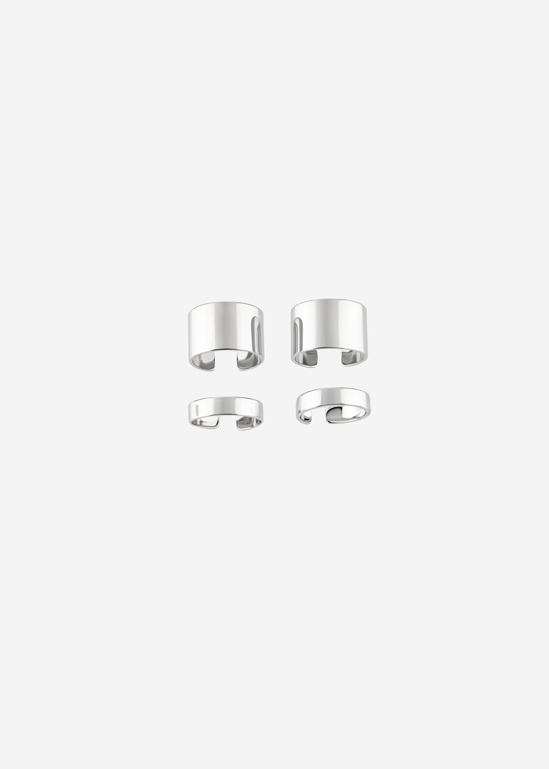 silver cuff set