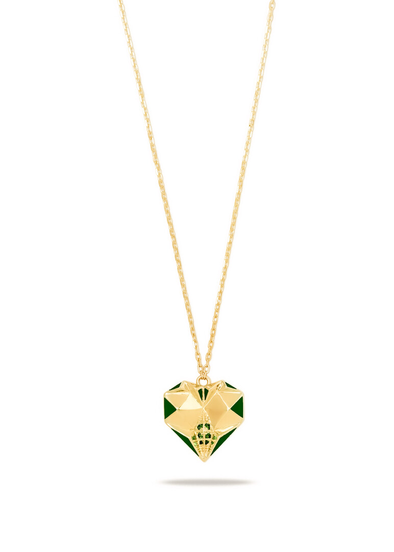 Golden necklace Slopes “Heart of Queens”