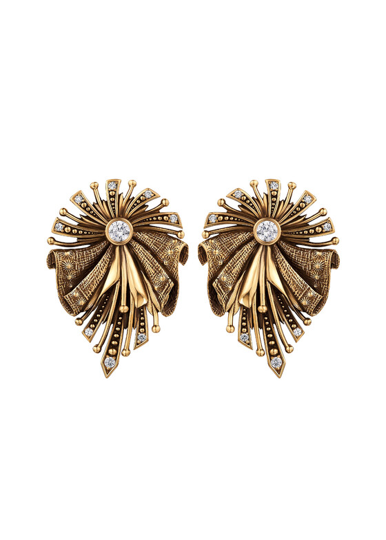 Серьги Fiore di Firenze Золотистые серьги ZIMARRA