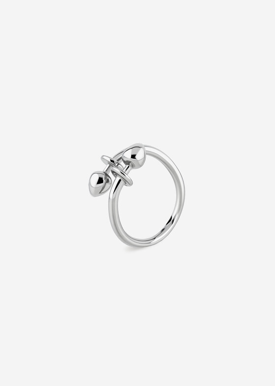 Тонкие кольца Kiska Lab Кольцо из серебра INFINITY PLUG